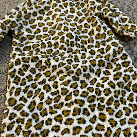 Vintage Handmade Leopard Toweling/Outdoor Hooded Baby Sack ~ 3/6Ml - Picture 12 of 13